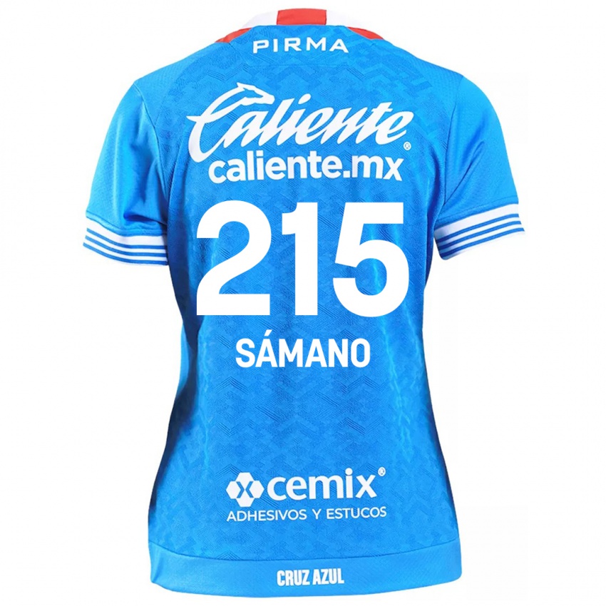 Niño Camiseta Fernando Sámano #215 Cielo Azul 1ª Equipación 2024/25 La Camisa Chile