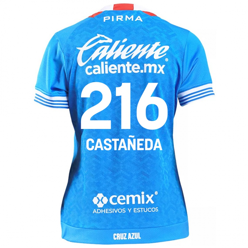 Niño Camiseta Ian Castañeda #216 Cielo Azul 1ª Equipación 2024/25 La Camisa Chile