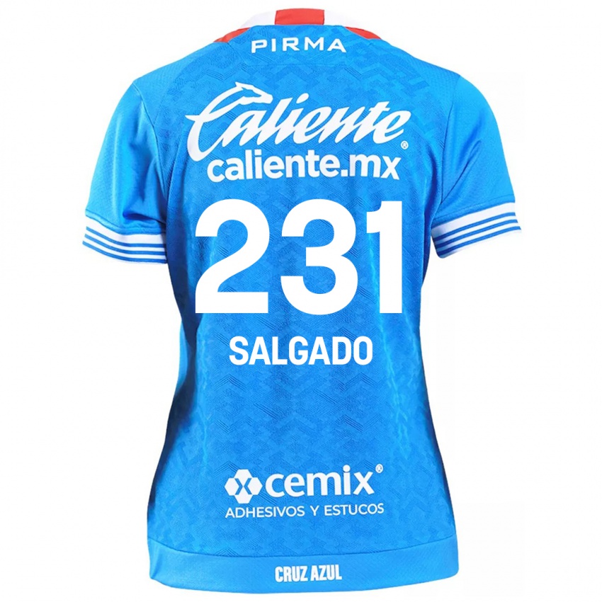 Niño Camiseta Bruno Salgado #231 Cielo Azul 1ª Equipación 2024/25 La Camisa Chile