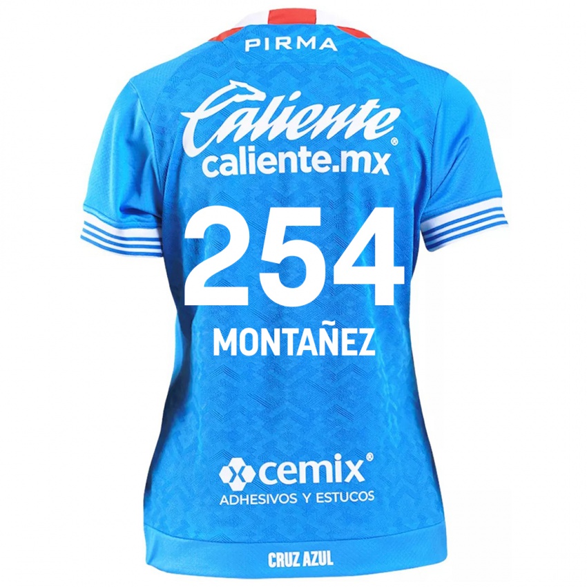 Niño Camiseta Humberto Montañez #254 Cielo Azul 1ª Equipación 2024/25 La Camisa Chile