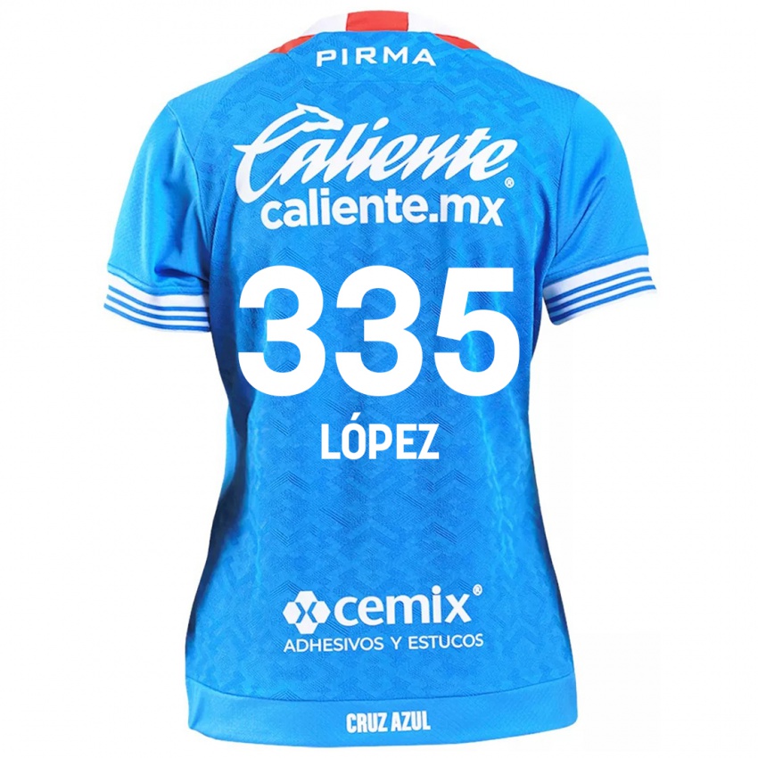 Niño Camiseta Alfredo López #335 Cielo Azul 1ª Equipación 2024/25 La Camisa Chile