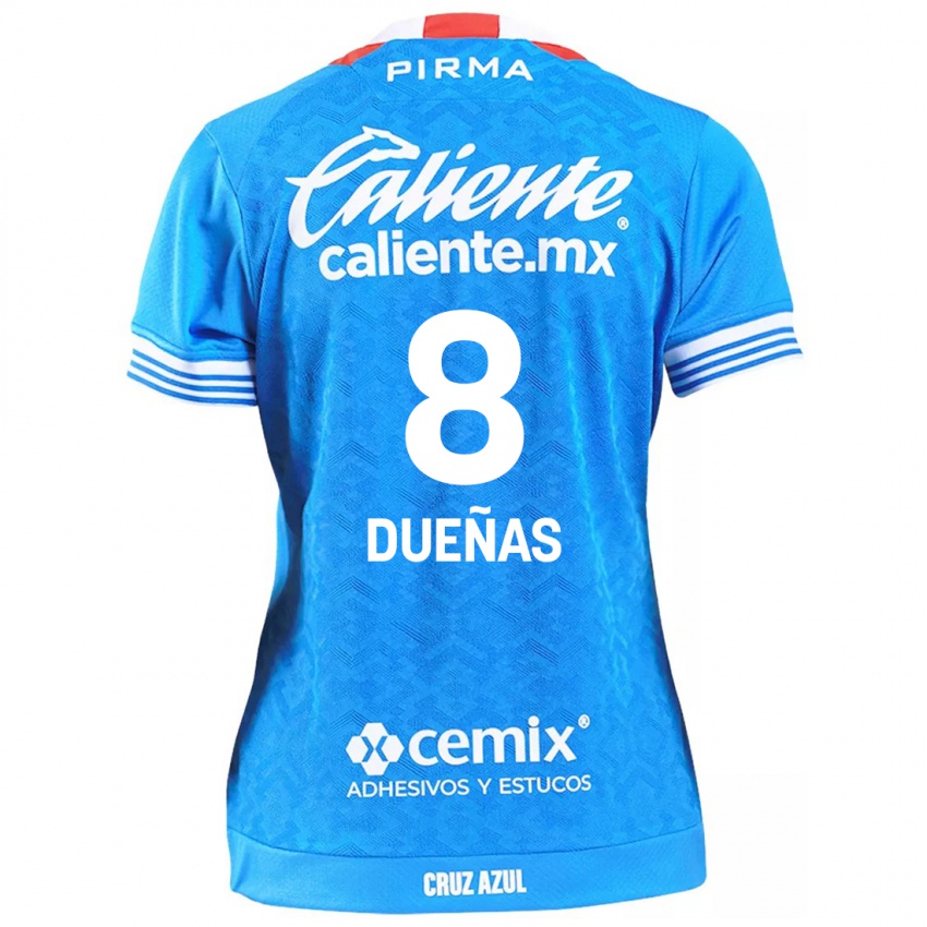 Niño Camiseta Jesus Duenas #8 Cielo Azul 1ª Equipación 2024/25 La Camisa Chile