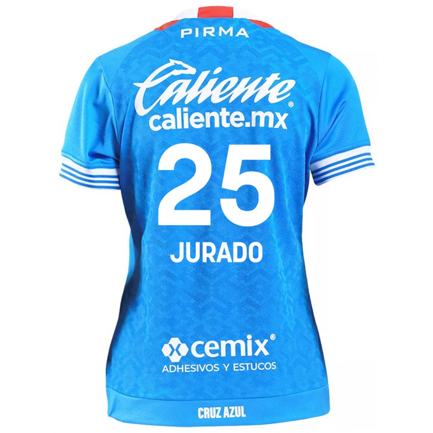 Niño Camiseta Sebastian Jurado #25 Cielo Azul 1ª Equipación 2024/25 La Camisa Chile