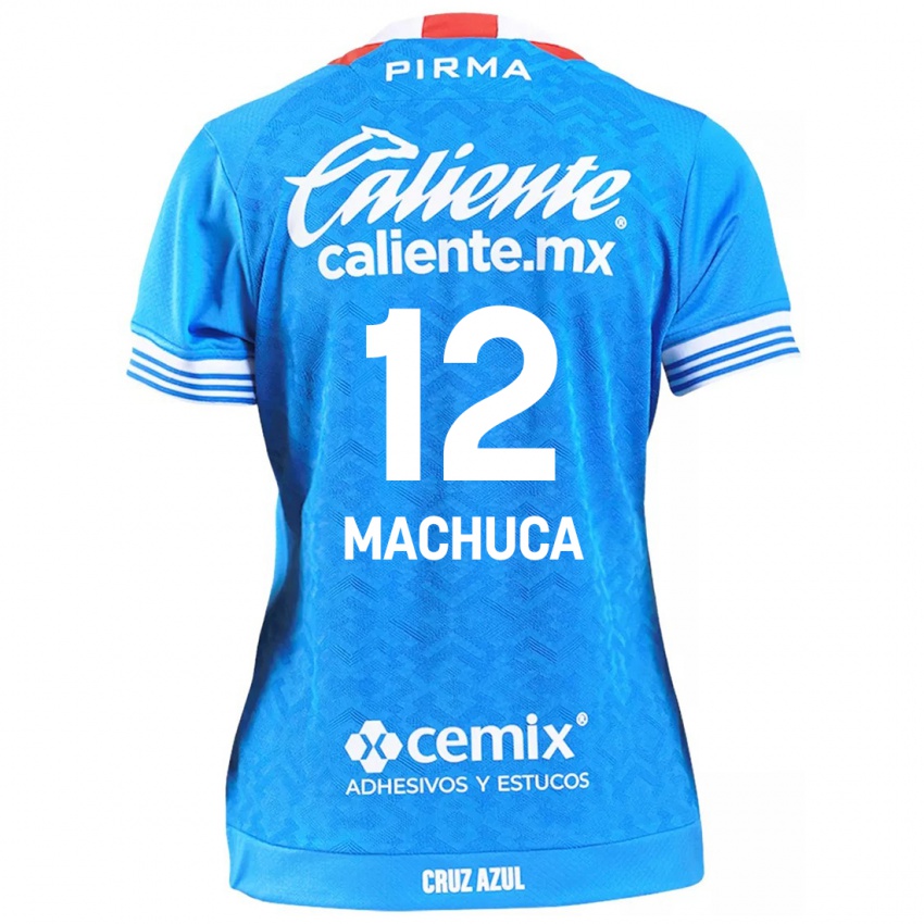 Niño Camiseta Gabriela Machuca #12 Cielo Azul 1ª Equipación 2024/25 La Camisa Chile