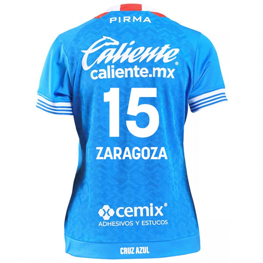 Niño Camiseta Nancy Zaragoza #15 Cielo Azul 1ª Equipación 2024/25 La Camisa Chile