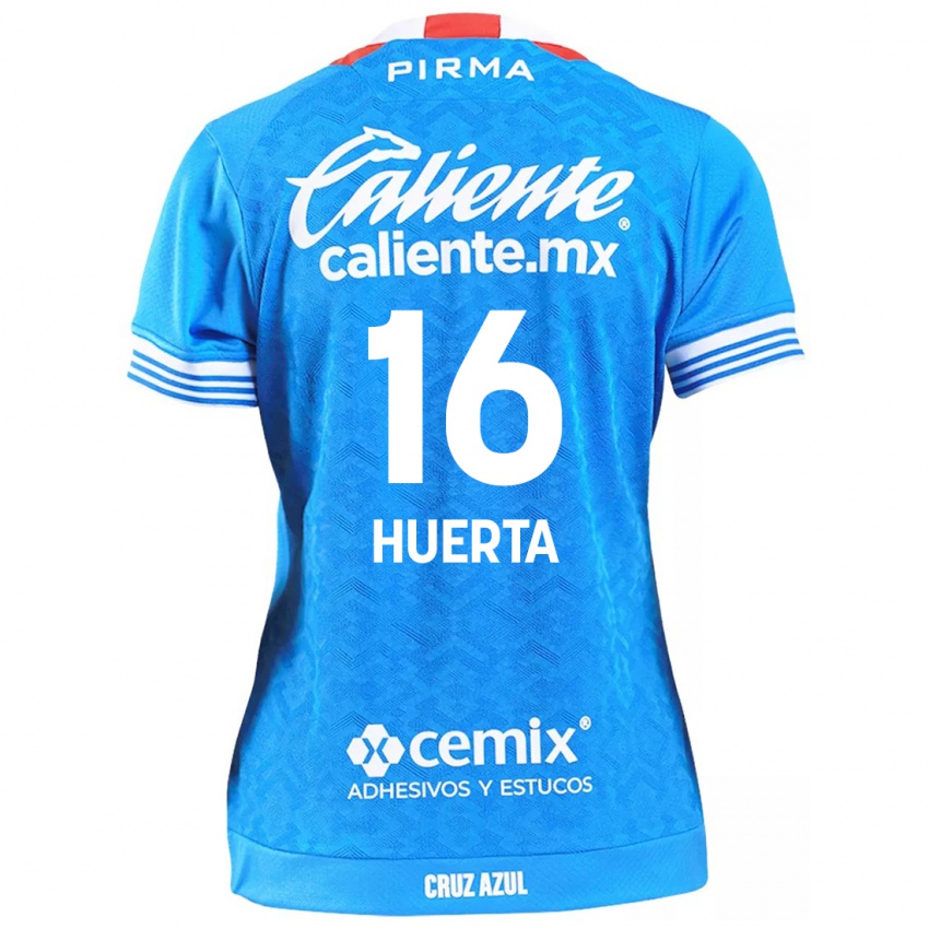 Niño Camiseta Ana Gabriela Huerta #16 Cielo Azul 1ª Equipación 2024/25 La Camisa Chile