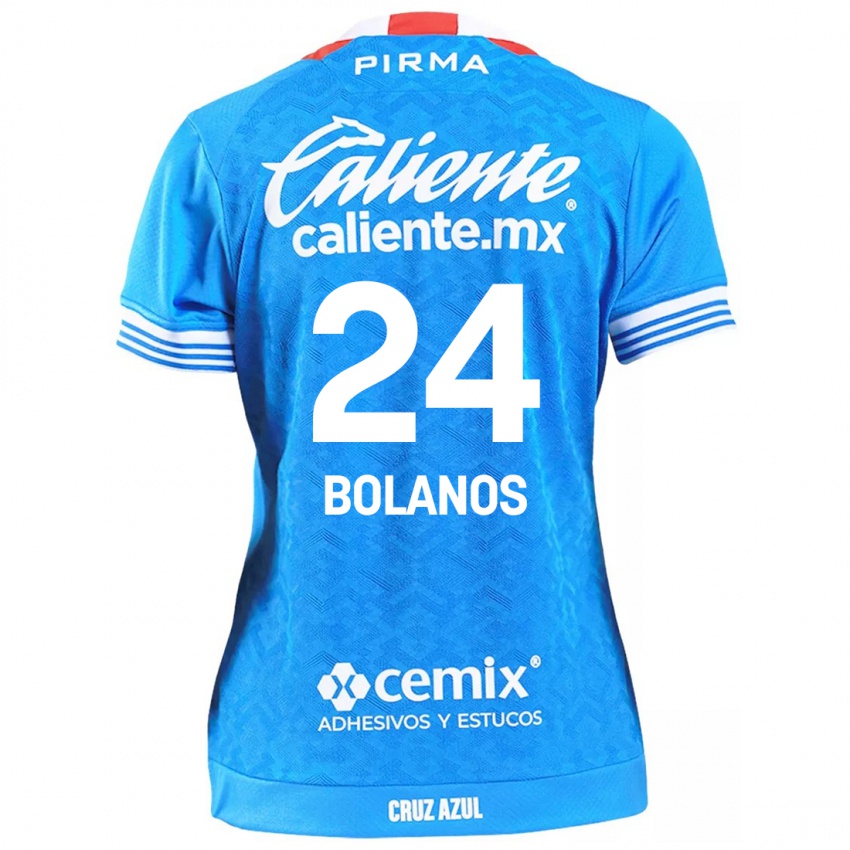 Niño Camiseta Jatziry Bolanos #24 Cielo Azul 1ª Equipación 2024/25 La Camisa Chile