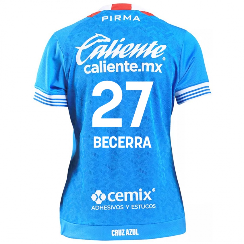 Niño Camiseta Ana Becerra #27 Cielo Azul 1ª Equipación 2024/25 La Camisa Chile