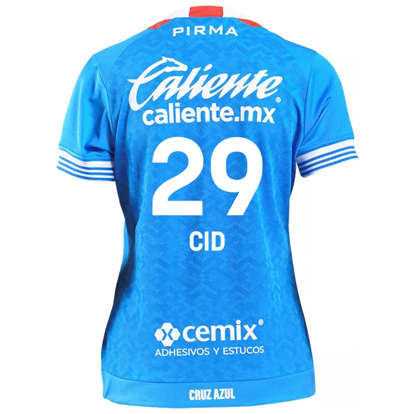 Niño Camiseta Claudia Cid #29 Cielo Azul 1ª Equipación 2024/25 La Camisa Chile