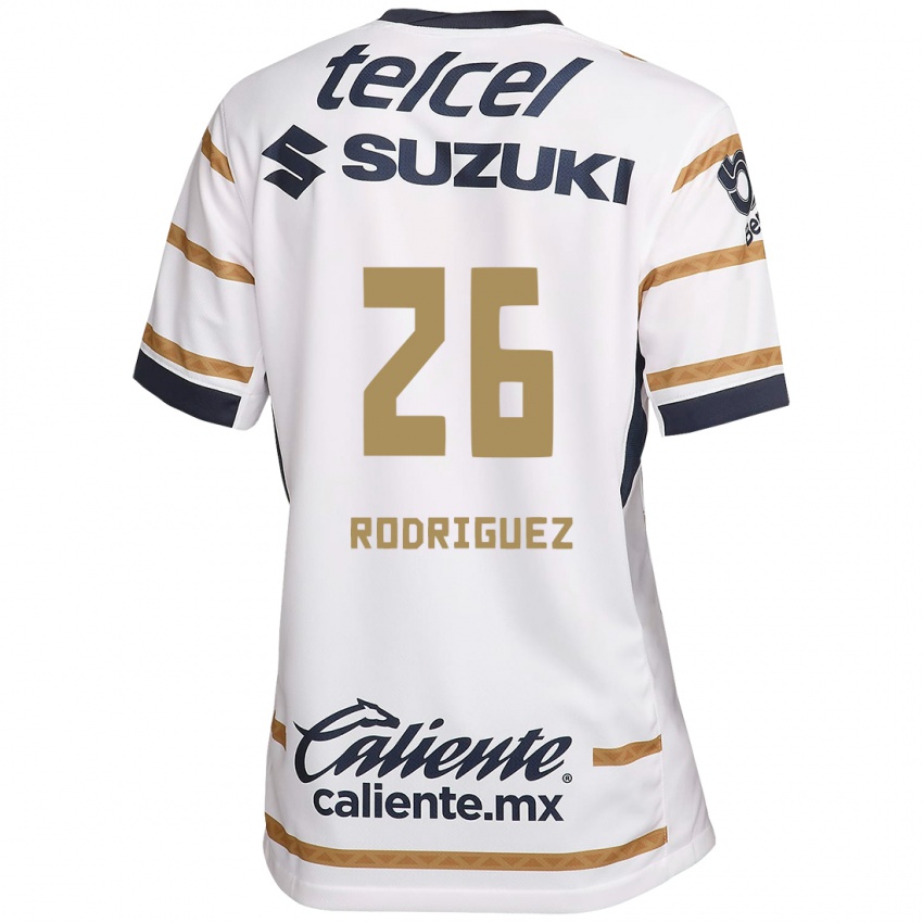 Niño Camiseta Lucia Rodriguez #26 Obsidiana Blanca 1ª Equipación 2024/25 La Camisa Chile