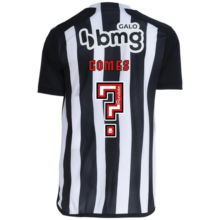 Niño Camiseta Fábio Gomes #0 Blanco Negro 1ª Equipación 2024/25 La Camisa Chile