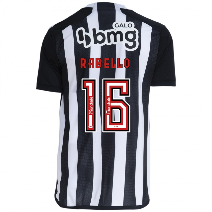 Niño Camiseta Igor Rabello #16 Blanco Negro 1ª Equipación 2024/25 La Camisa Chile