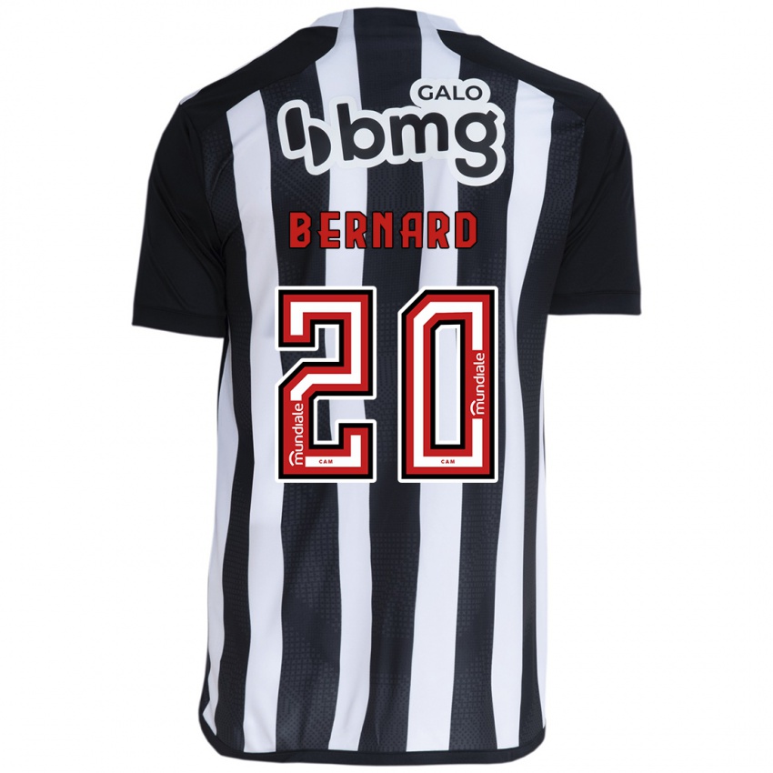 Niño Camiseta Bernard #20 Blanco Negro 1ª Equipación 2024/25 La Camisa Chile