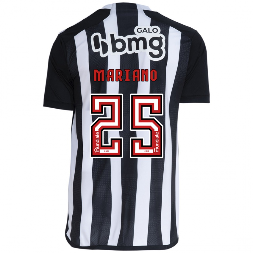 Niño Camiseta Mariano #25 Blanco Negro 1ª Equipación 2024/25 La Camisa Chile