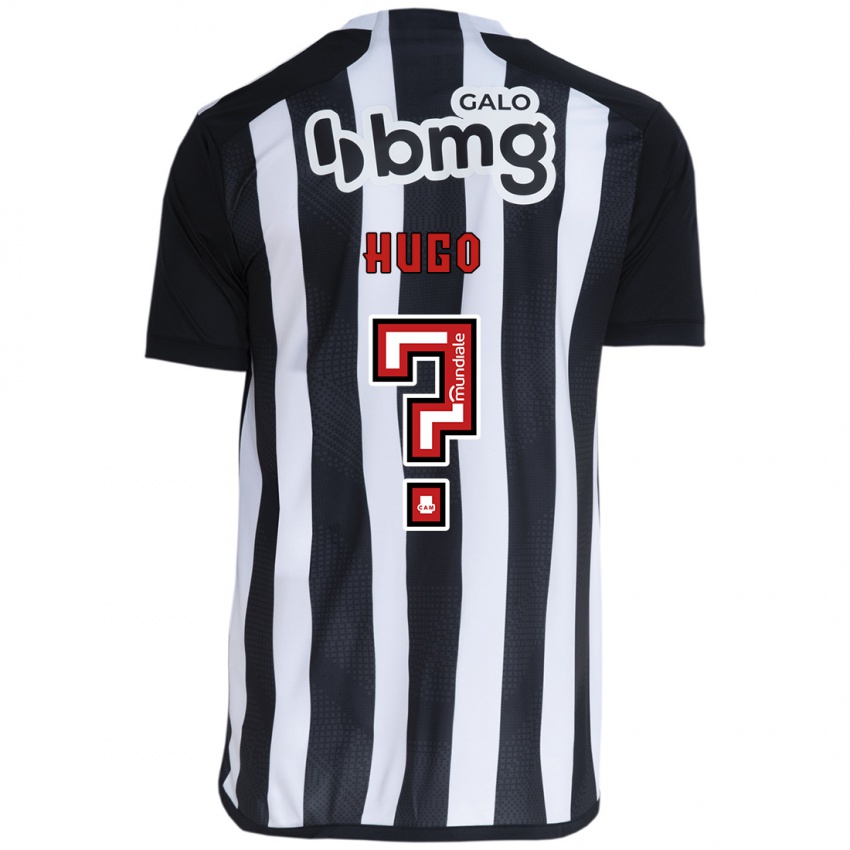 Niño Camiseta Victor Hugo #0 Blanco Negro 1ª Equipación 2024/25 La Camisa Chile