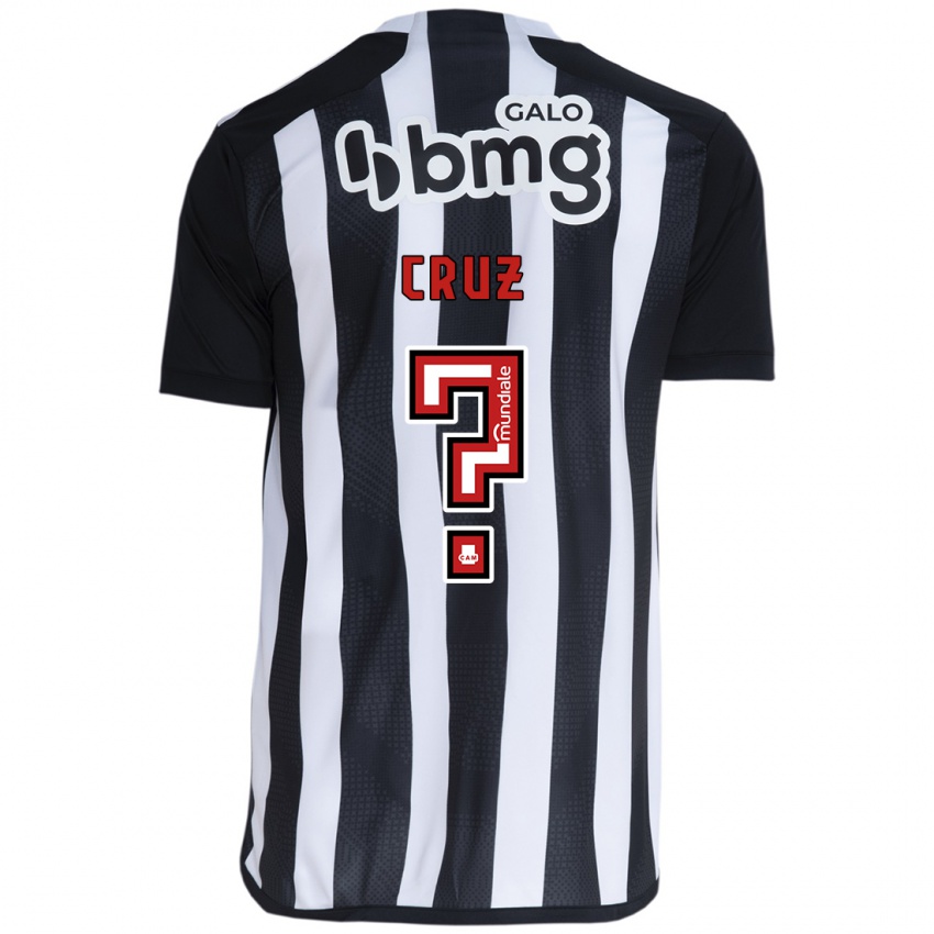 Niño Camiseta Dudu Cruz #0 Blanco Negro 1ª Equipación 2024/25 La Camisa Chile