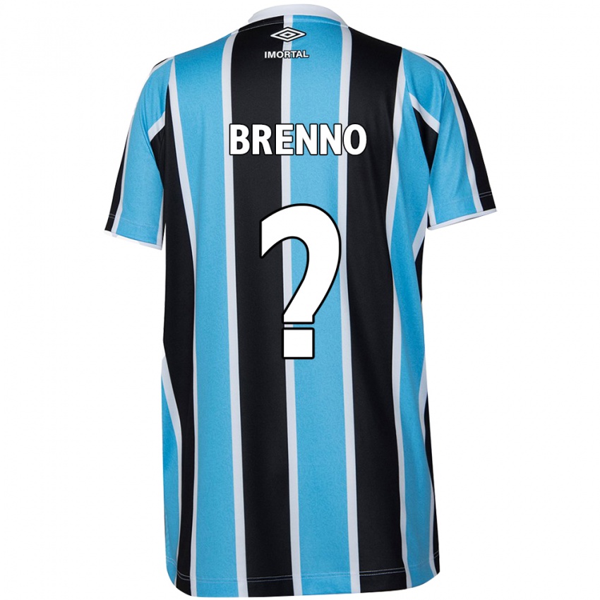 Niño Camiseta Brenno #0 Azul Negro Blanco 1ª Equipación 2024/25 La Camisa Chile