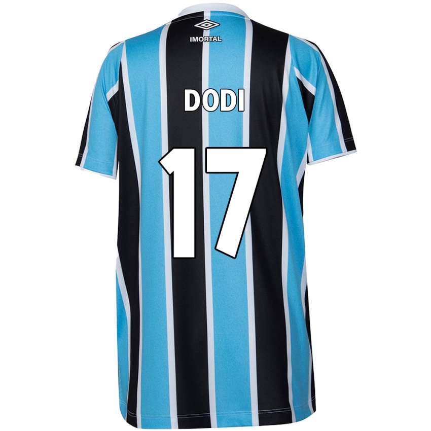 Niño Camiseta Dodi #17 Azul Negro Blanco 1ª Equipación 2024/25 La Camisa Chile