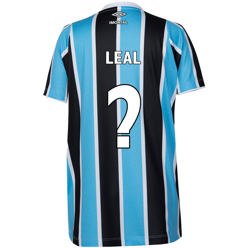 Niño Camiseta Guilherme Leal #0 Azul Negro Blanco 1ª Equipación 2024/25 La Camisa Chile