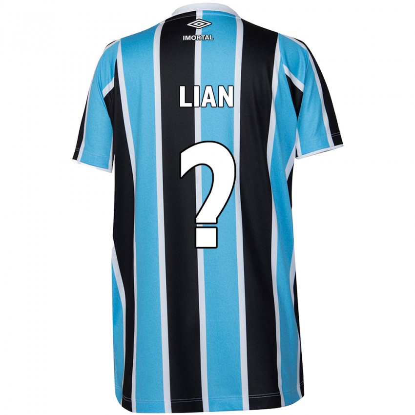 Niño Camiseta Lian #0 Azul Negro Blanco 1ª Equipación 2024/25 La Camisa Chile