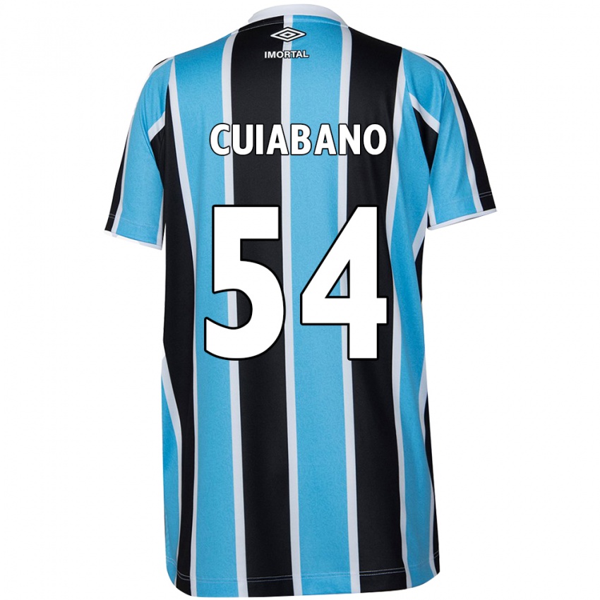 Niño Camiseta Cuiabano #54 Azul Negro Blanco 1ª Equipación 2024/25 La Camisa Chile