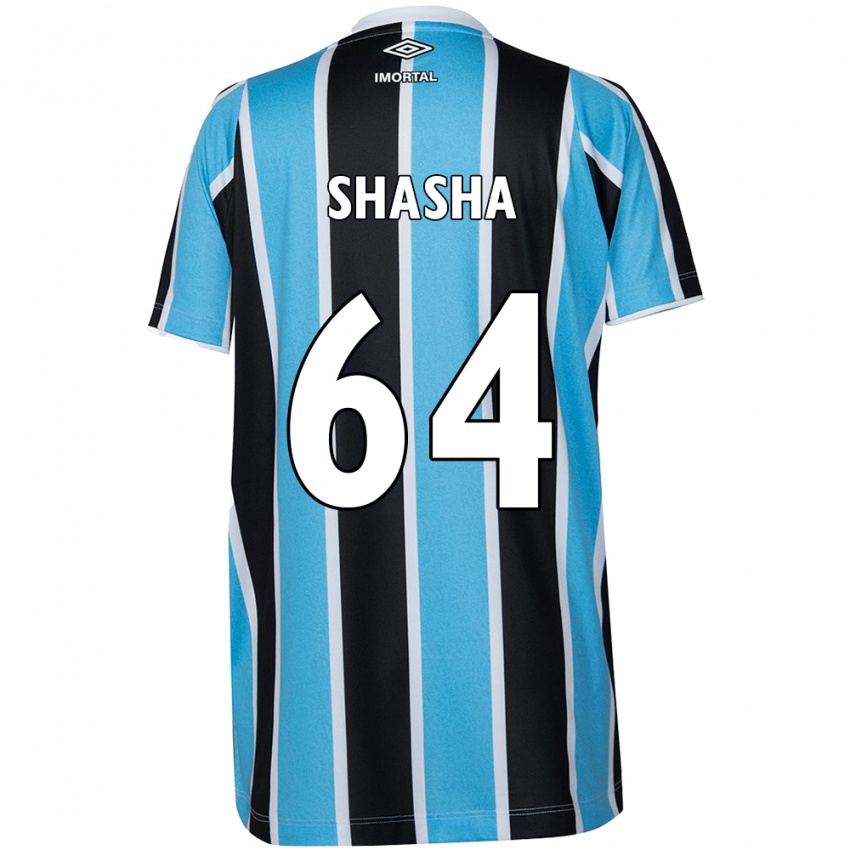 Niño Camiseta Shashá #64 Azul Negro Blanco 1ª Equipación 2024/25 La Camisa Chile