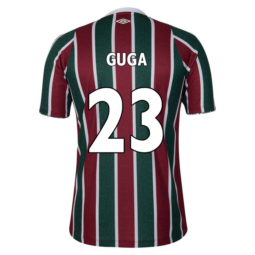 Niño Camiseta Guga #23 Verde Granate Blanco 1ª Equipación 2024/25 La Camisa Chile