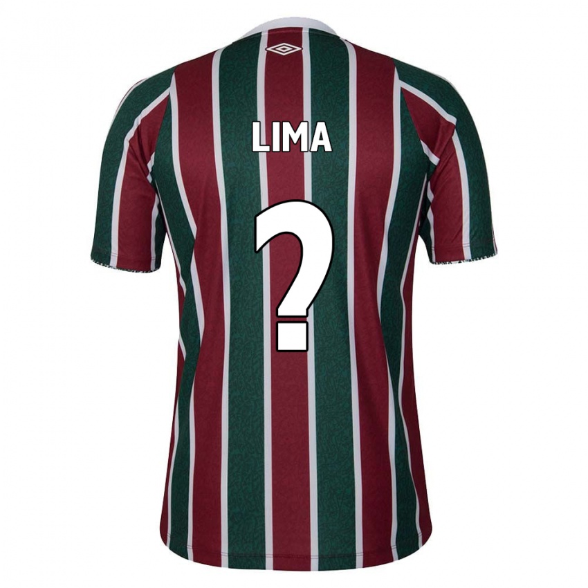 Niño Camiseta Daniel Lima #0 Verde Granate Blanco 1ª Equipación 2024/25 La Camisa Chile