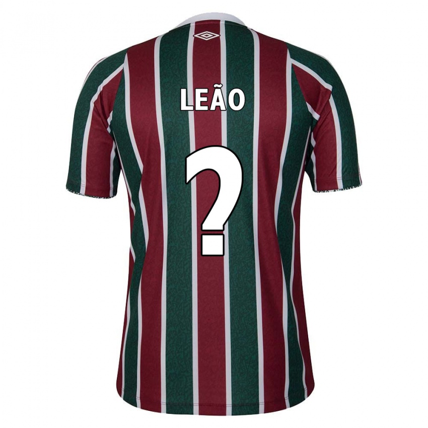 Niño Camiseta Caio Leão #0 Verde Granate Blanco 1ª Equipación 2024/25 La Camisa Chile