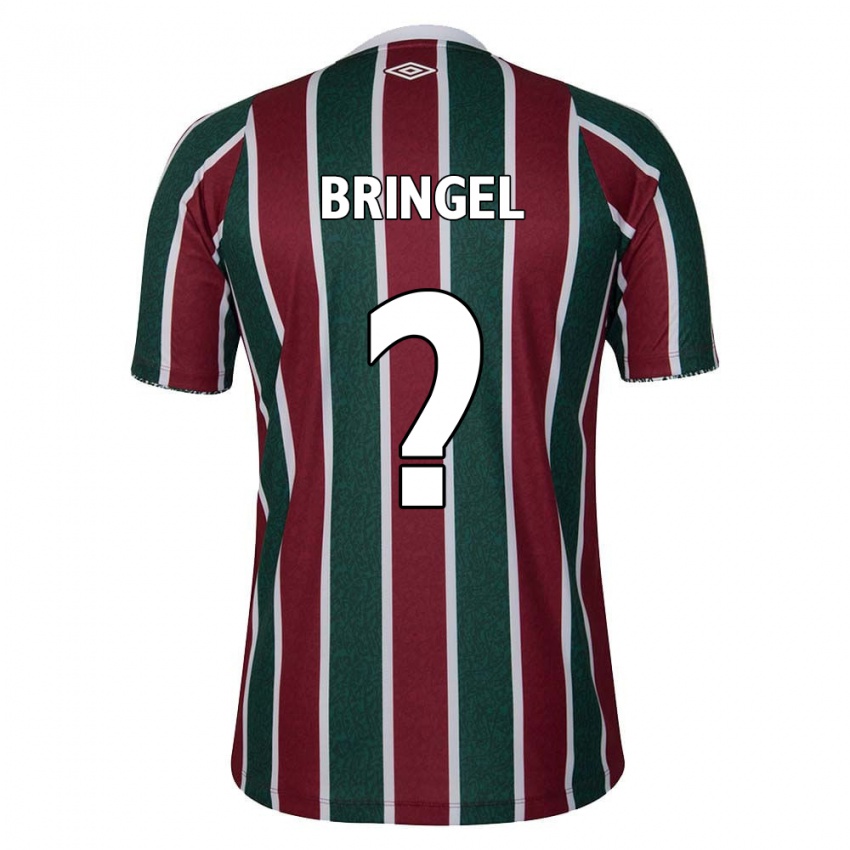 Niño Camiseta Rodrigo Bringel #0 Verde Granate Blanco 1ª Equipación 2024/25 La Camisa Chile