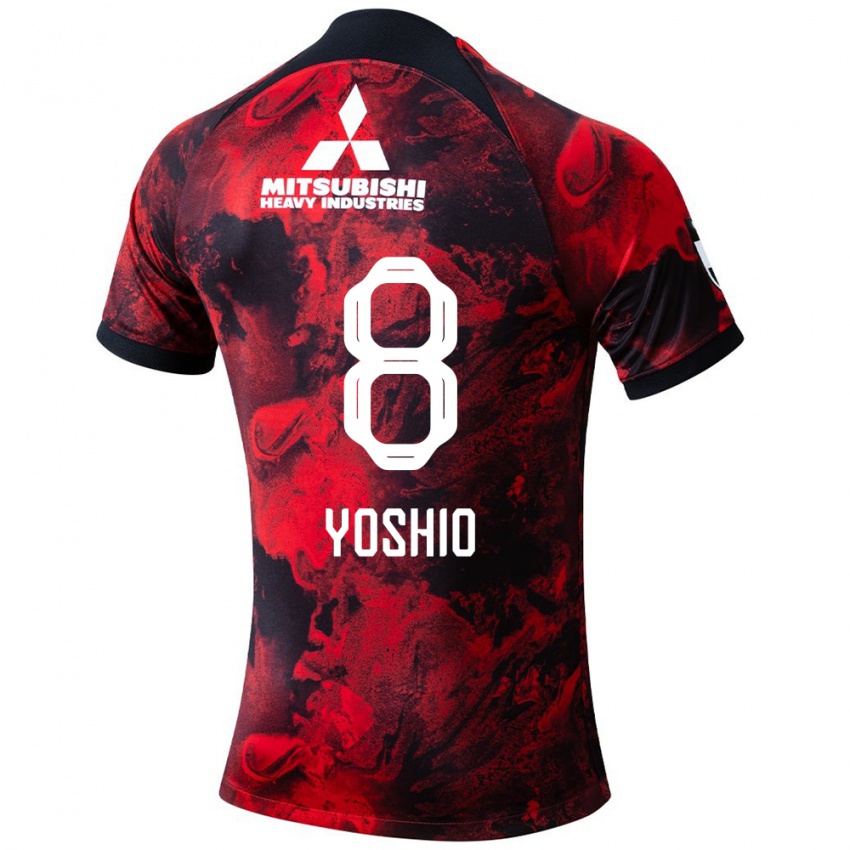 Niño Camiseta Yoshio Koizumi #8 Negro Rojo 1ª Equipación 2024/25 La Camisa Chile