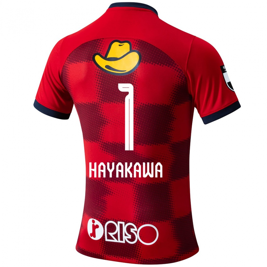 Niño Camiseta Tomoki Hayakawa #1 Rojo Azul Blanco 1ª Equipación 2024/25 La Camisa Chile