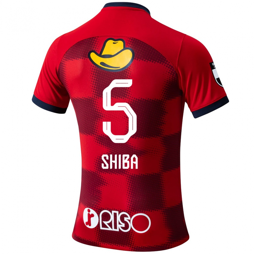 Niño Camiseta Rikuto Shiba #5 Rojo Azul Blanco 1ª Equipación 2024/25 La Camisa Chile