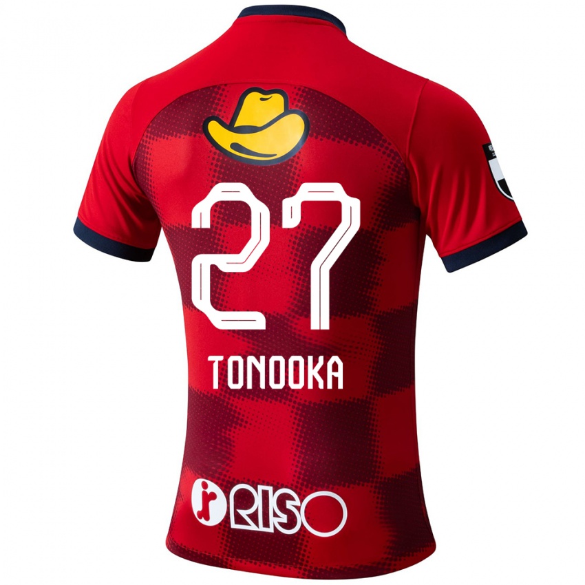 Niño Camiseta Ryota Tonooka #27 Rojo Azul Blanco 1ª Equipación 2024/25 La Camisa Chile