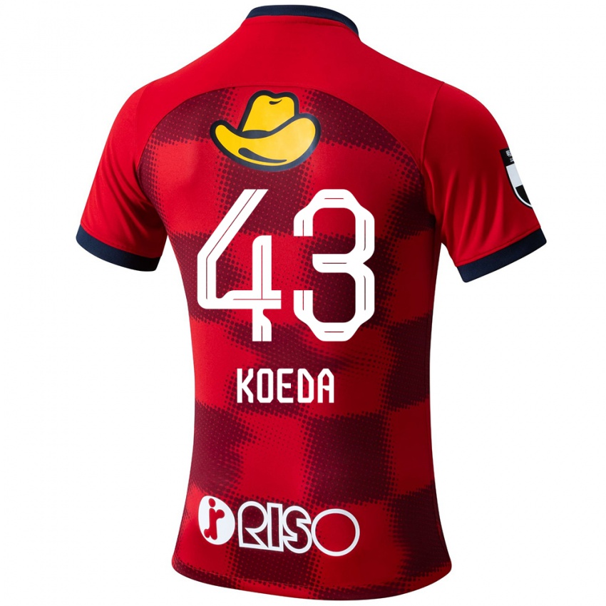 Niño Camiseta Gemma Koeda #43 Rojo Azul Blanco 1ª Equipación 2024/25 La Camisa Chile