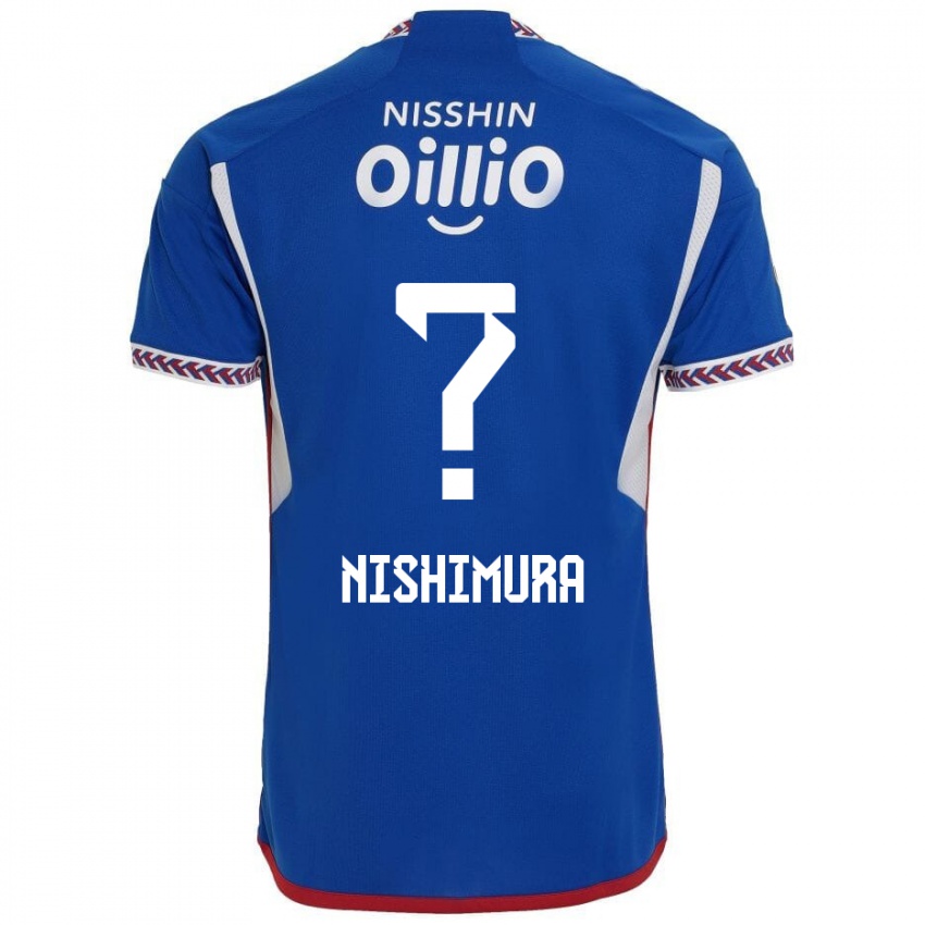 Niño Camiseta Takuma Nishimura #0 Azul Blanco Rojo 1ª Equipación 2024/25 La Camisa Chile