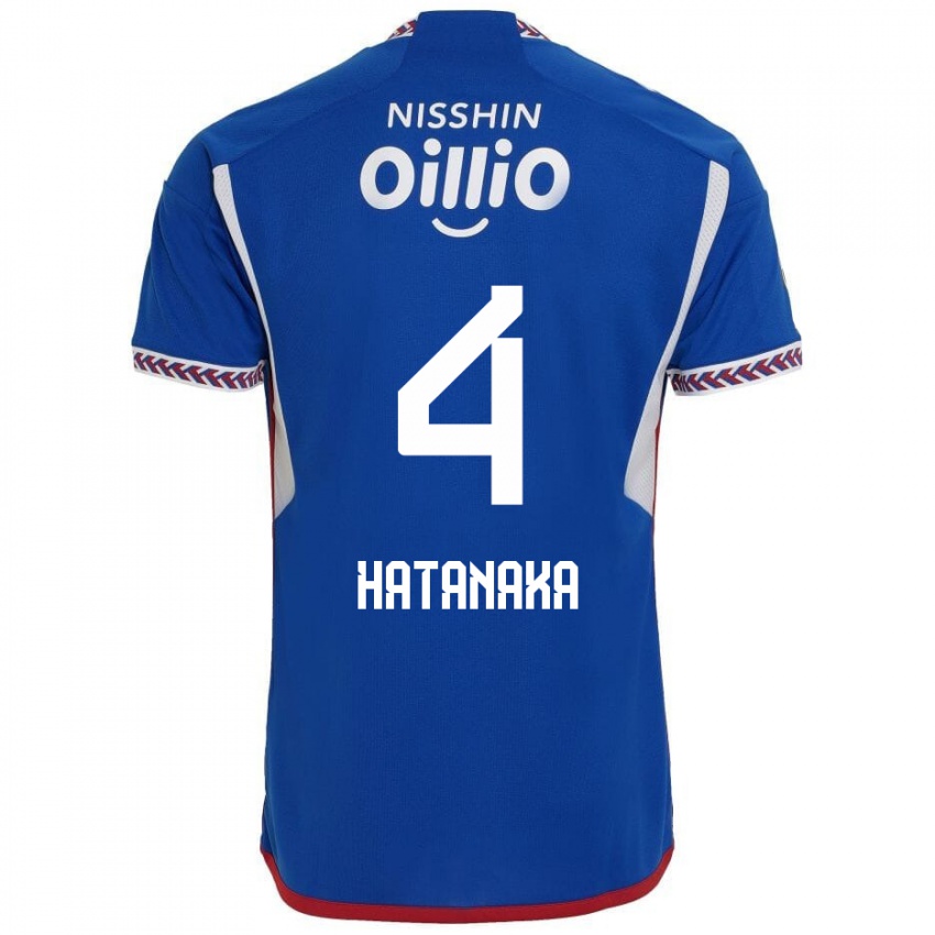 Niño Camiseta Shinnosuke Hatanaka #4 Azul Blanco Rojo 1ª Equipación 2024/25 La Camisa Chile