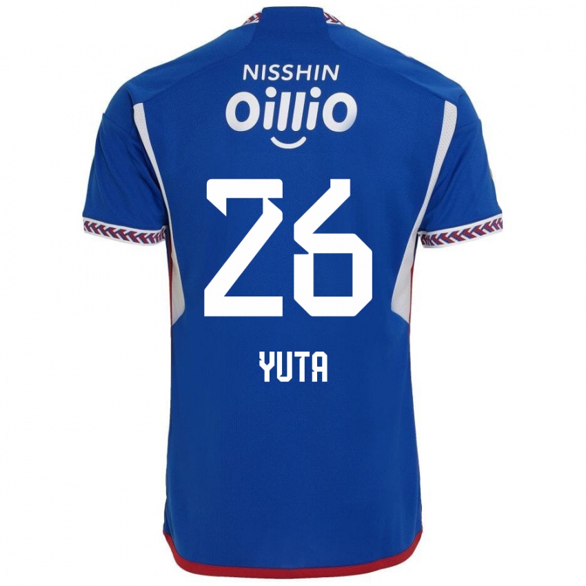 Niño Camiseta Yuta Koike #26 Azul Blanco Rojo 1ª Equipación 2024/25 La Camisa Chile