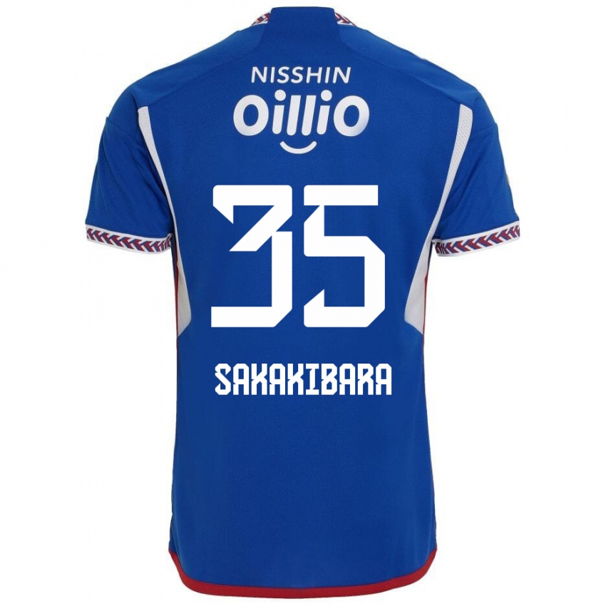 Niño Camiseta Keigo Sakakibara #35 Azul Blanco Rojo 1ª Equipación 2024/25 La Camisa Chile