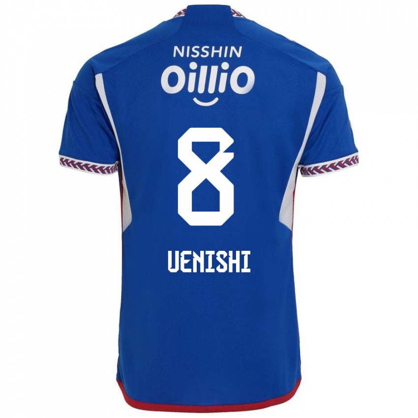 Niño Camiseta Haruki Uenishi #8 Azul Blanco Rojo 1ª Equipación 2024/25 La Camisa Chile