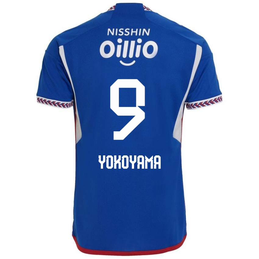 Niño Camiseta Shunsuke Yokoyama #9 Azul Blanco Rojo 1ª Equipación 2024/25 La Camisa Chile