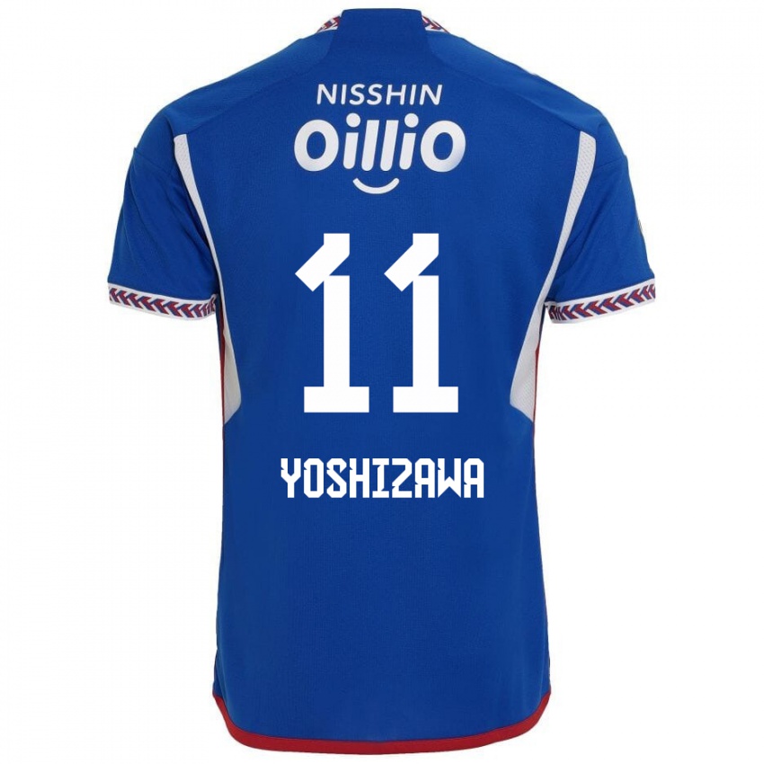 Niño Camiseta Mirai Yoshizawa #11 Azul Blanco Rojo 1ª Equipación 2024/25 La Camisa Chile