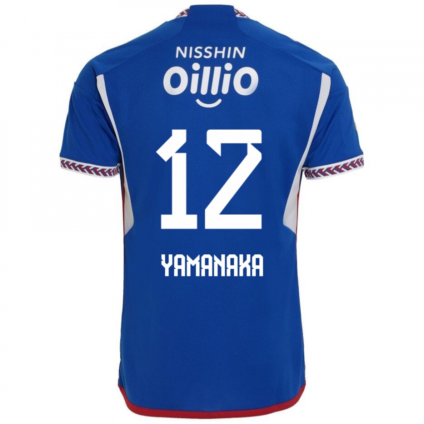 Niño Camiseta Yuki Yamanaka #12 Azul Blanco Rojo 1ª Equipación 2024/25 La Camisa Chile