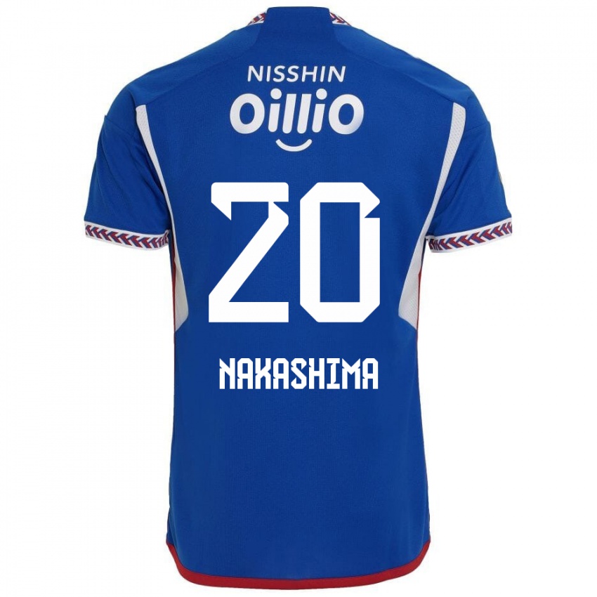 Niño Camiseta Rikuto Nakashima #20 Azul Blanco Rojo 1ª Equipación 2024/25 La Camisa Chile