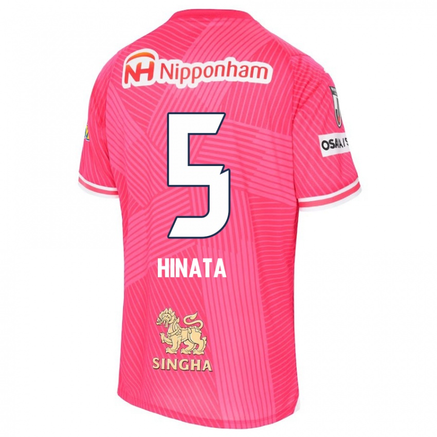 Niño Camiseta Hinata Kida #5 Rosa Blanco 1ª Equipación 2024/25 La Camisa Chile