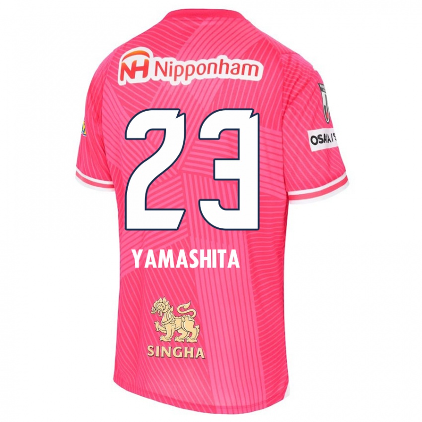 Niño Camiseta Tatsuya Yamashita #23 Rosa Blanco 1ª Equipación 2024/25 La Camisa Chile