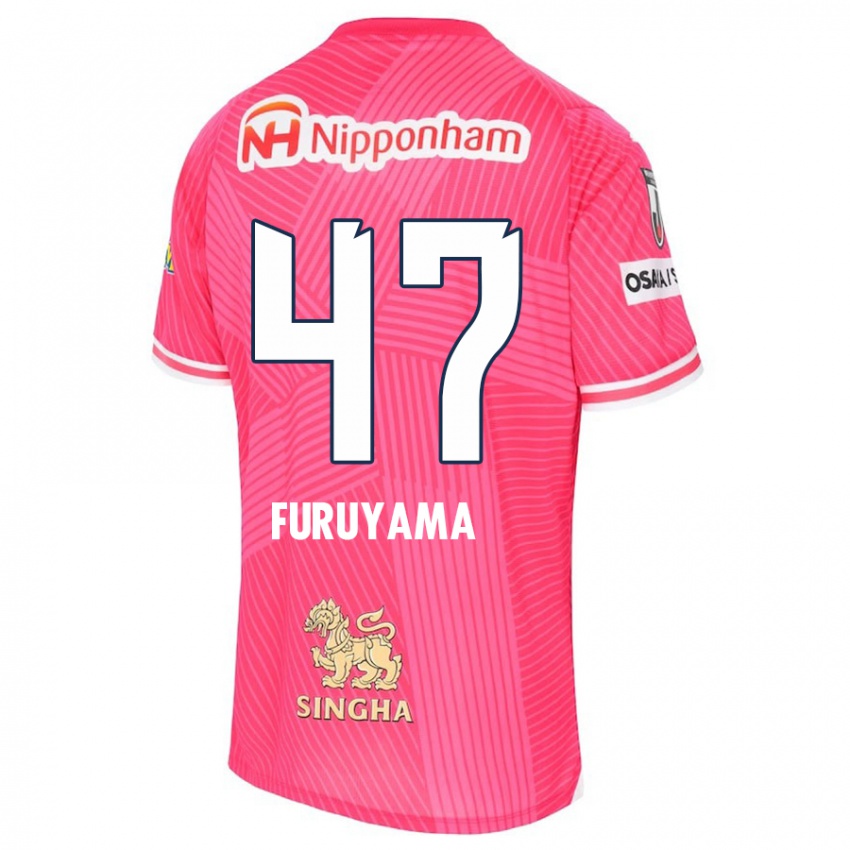 Niño Camiseta Kengo Furuyama #47 Rosa Blanco 1ª Equipación 2024/25 La Camisa Chile