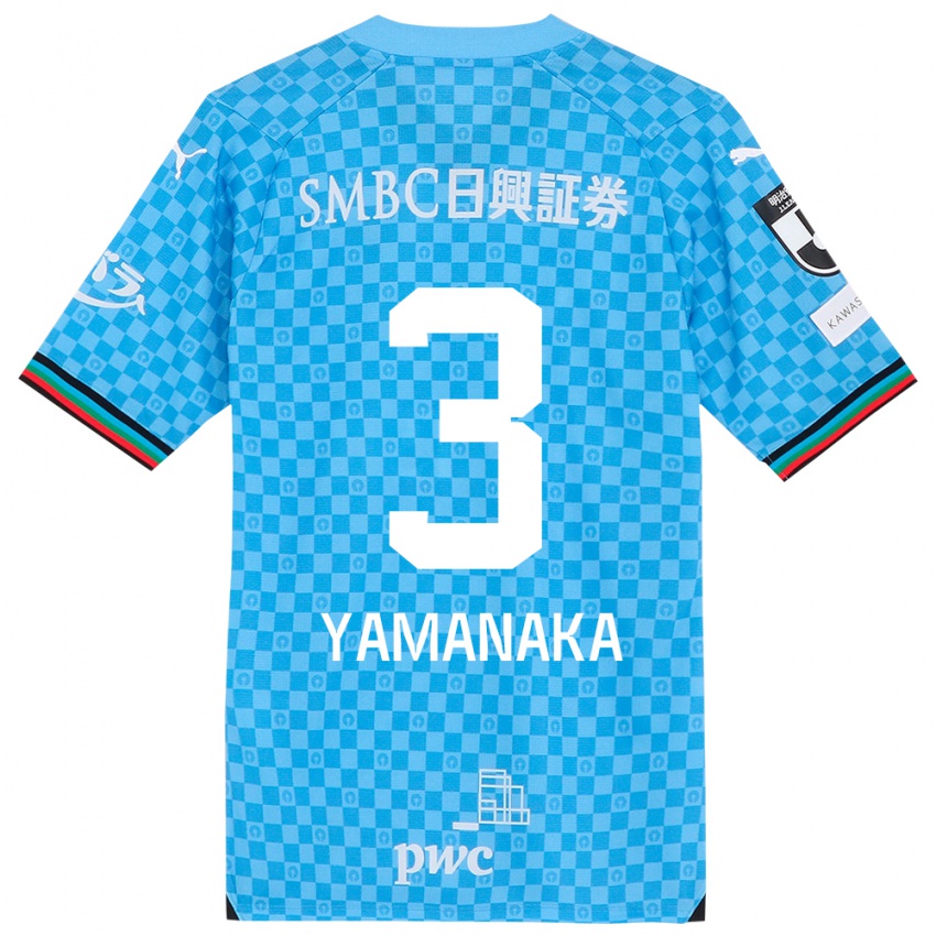 Niño Camiseta Daiki Yamanaka #3 Azul Celeste 1ª Equipación 2024/25 La Camisa Chile