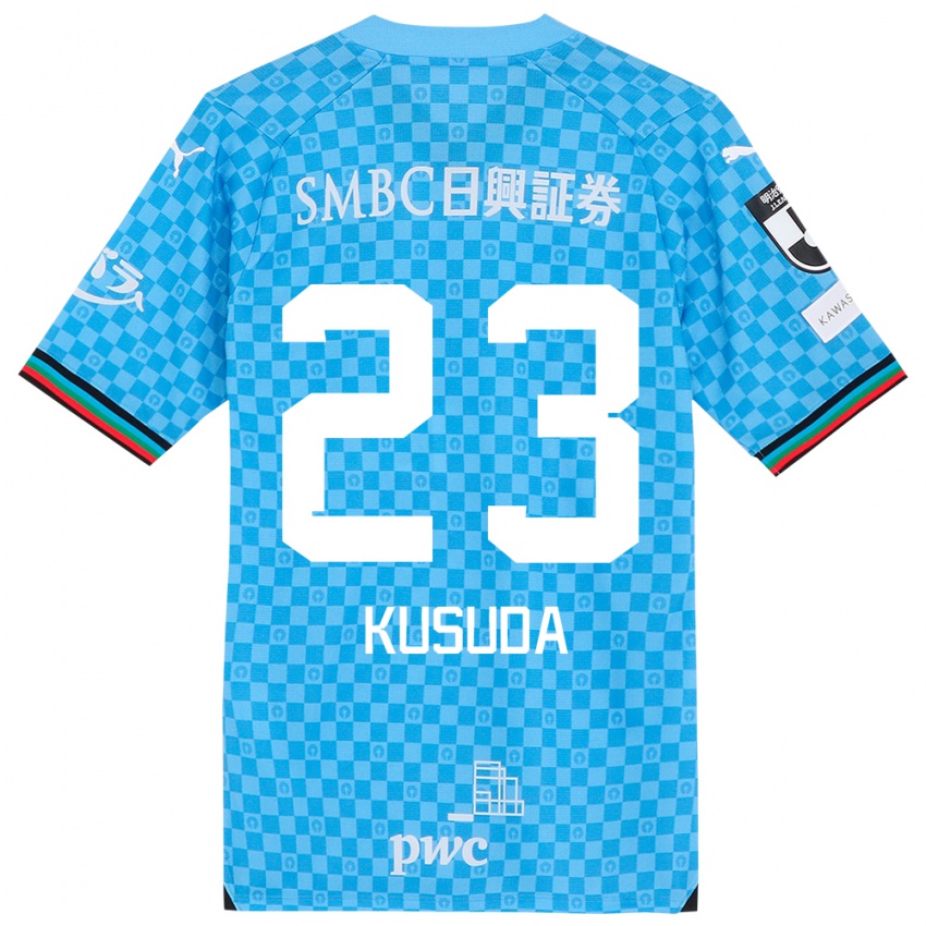 Niño Camiseta Haruki Kusuda #23 Azul Celeste 1ª Equipación 2024/25 La Camisa Chile