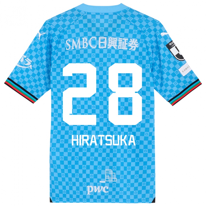 Niño Camiseta Hayato Hiratsuka #28 Azul Celeste 1ª Equipación 2024/25 La Camisa Chile